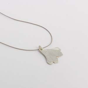 Necklace: DA12: Rolled leaf pendant