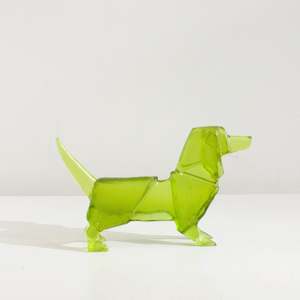 Tom Barter: TBA101: Origami schnitzel dog - green