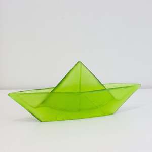 Tom Barter: TBA92: Origami boat - lime green