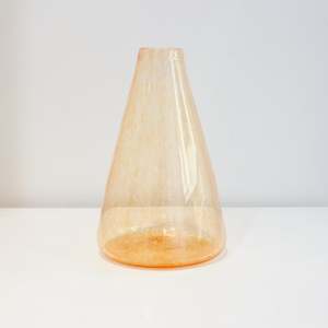 Monmouth Glass: SALE Conical vase - orange