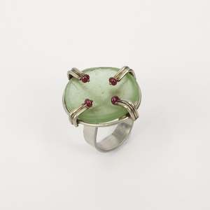 NA189: Sea glass ring