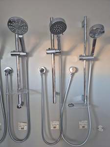 Round Hand-Held Adjustable Shower Set