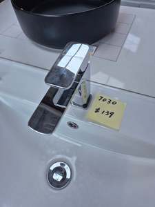 Sleek Polished Chrome Basin Mixer