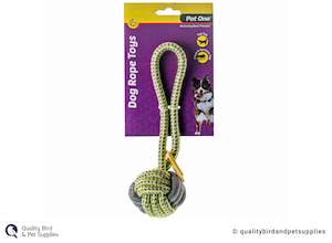 Dog Toys: Pet One Dog Toy Tug Rope Ball