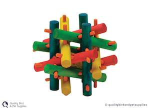 Rabbit Guinea Pig Toys: Kaytee Wooden Knot Nibbler Toy for Rabbits