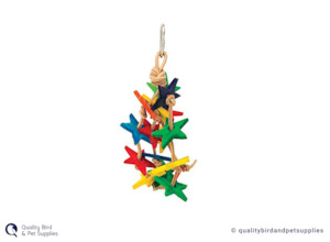 Bird Toys: Allpet Leather with Stars 15cm