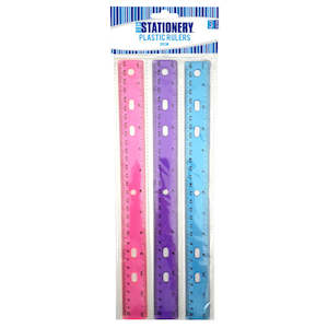 2021 Arts And Crafts: Plastic Transparent Rulers 3pc 30cm