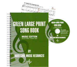 Green Large Print Song Book Music Edition - Second Edition
