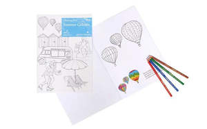 Aged Care Activity Solutions: Summer Colours Colouring  Book