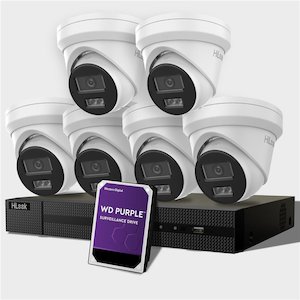 HILOOK KIT 6x 6MP Cameras, 8-Ch NVR Security Surveillance with 4TB HDD