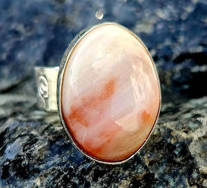 Jewellery Space: Petrified Wood Ring, Adjustable