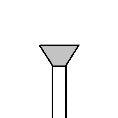 Creator Space: Carving Burr - Inverted Equilateral (Pack of 10)