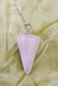 Rose Quartz Pendulum-Necklace