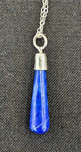 Lapis Lazuli in Sterling Silver Pendulum-Necklace