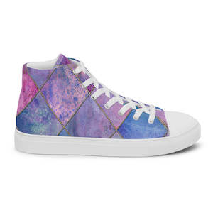 Qg Mens Footwear: QG Men's Purple Haze Hi-Tops
