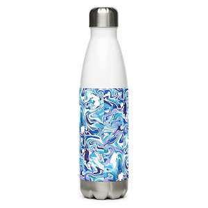 Qg Accessories: QG Blue Marble Water Bottle (New)