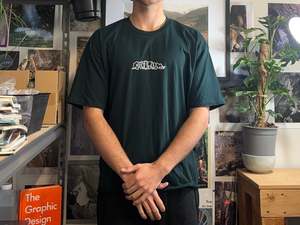 T Shirts: Pine green T