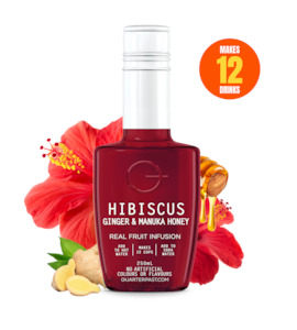 Fruit Tea Infusions: Hibiscus Ginger & Manuka Honey Fruit Infusion 250mL