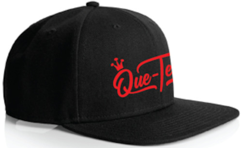 Apparel: Que-Tensils Unisex Flat Peak Cap