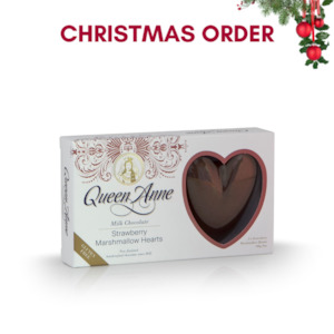 XMAS ORDER - Milk Chocolate Strawberry Marshmallow Hearts 100g