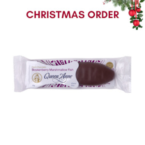 XMAS ORDER - Dark Chocolate Boysenberry Marshmallow Fish 50g