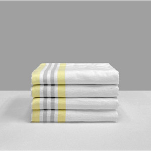 Products: Commercial Underblanket/Flannelette Sheet Grey & Yellow Stripe