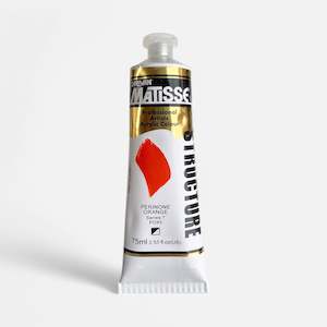Acrylic Paint: MATISSE STR 75ML Perinone Orange S7
