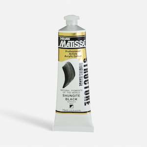 Acrylic Paint: MATISSE STR 75ML Shungite Black S6