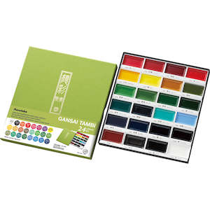 Kuretake GANSAI TAMBI 24 Watercolour set