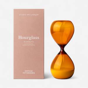 Life Drawing Handcrafted Hourglass - Amber