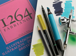 Paper: Fabriano 1264 Bristol Sketch Pad 200g