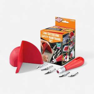 Printing Supplies: Essdee Lino Cutter & Hand Guard Set
