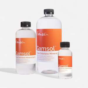 Oil Paints: Gamblin Gamsol™️ Pure Odorless Mineral Spirits