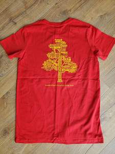 Youth Trails Tree Tee - Red QMTBC