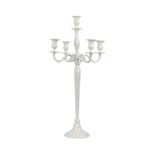 5-Arm Candelabra - White » Queenstown Wedding Hire