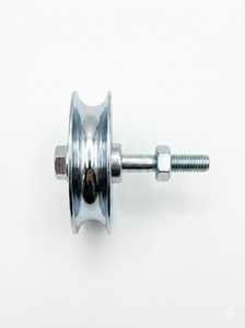78MM Sliding Gate Wheel with Bolt , Single Bearing , U Groove, R8, Bolt 75mm Long