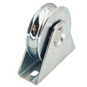Sliding gate wheel, 98MM Dia With Exterior Bracket for 20mm Track