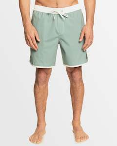 Mens Collection Original Boardshort: Mens Original Scallop Volley 17" Swim Shorts