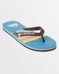 Mens Footwear Thongs: Mens Molokai Stripe Beach Flip-Flops