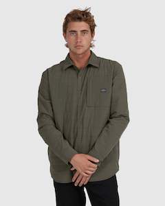 Mens Jackets: Mens Waterman Artic Bait Long Sleeve Quilted Overshirt