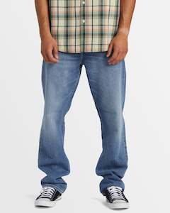 Mens Jeans: Mens Modern Wave Salt Water Straight Fit Jeans
