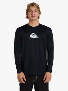Mens Solid Streak Long Sleeve Surf Shirt