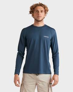 Waterman: Mens Sea Grass Long Sleeve Rash Vest