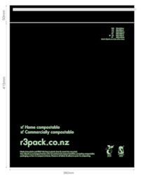 Compostable Courier Bags: Compostable Courier Bag A3 360x440mm (pack of 100)