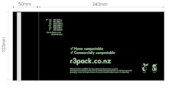 Compostable Courier Bags: Compostable Courier Bag DLE 130x240mm (pack of 100)