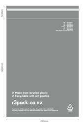 100 Recycled Courier Bag: Recycled Courier Bag Foolscap 275x380mm (pack of 100)