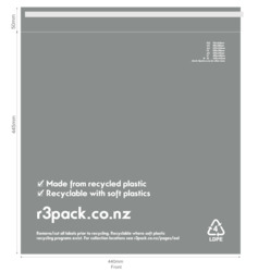 Frontpage: Recycled Courier Bag XL 440x445mm (pack of 100)