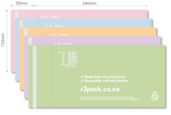 Frontpage: Recycled Courier Bag DLE 133x240mm (pack of 100) Coloured