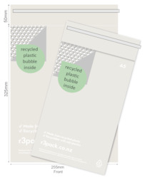 Frontpage: TESTER PACK Recycled Bubble (1x A5, 1x A4) Free Shipping