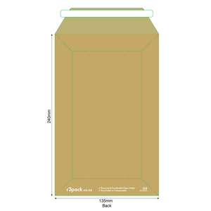 Paper Courier Bag DLE 130x240mm (pack of 100)